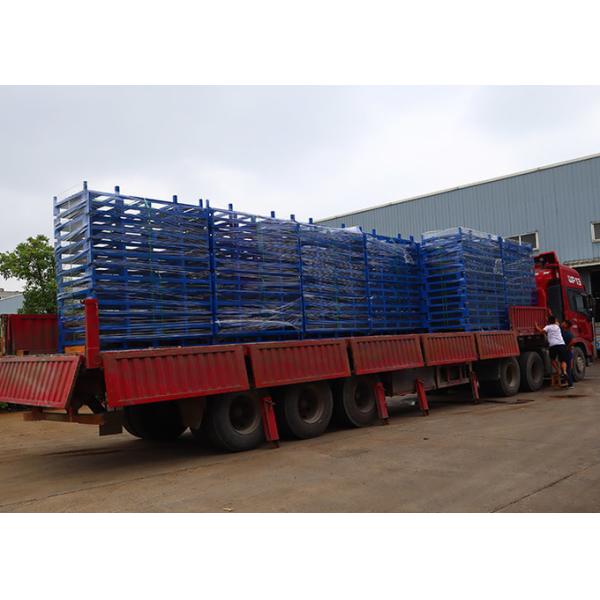 Сверхмощные ящики паллета клетки Stillage стали металла придают квадратную форму 1500kg