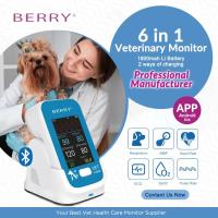 Moniteur de patient vétérinaire avec conception à un bouton pour un fonctionnement facile Moniteur de fréquence de pouls multiparamètre vétérinaire