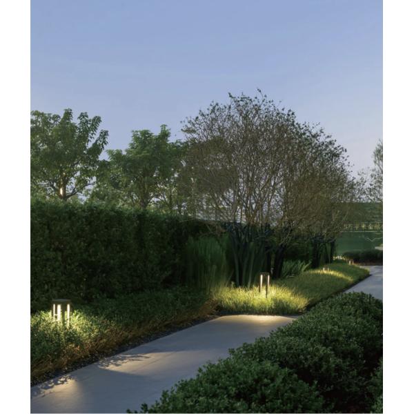 COB 6W LED Bollard Light 450lm Decorative Lawn Lights Aluminum Landscape Pathway Light