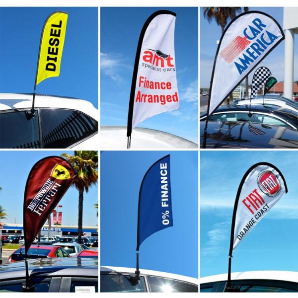 Продемонстрируйте чашку всасывания знамен 12x18inch флагов полиэстера знамен автогонок автоматическую