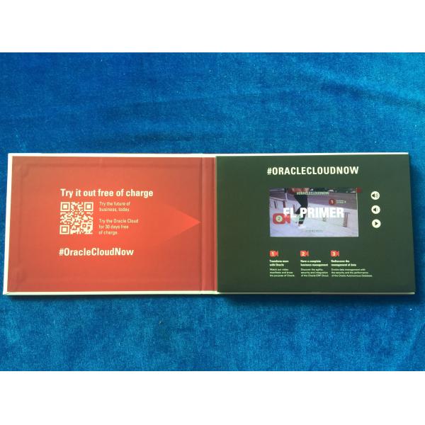 Cardboard Digital Video Birthday Cards 4.3 Inch Hard Cover Customization