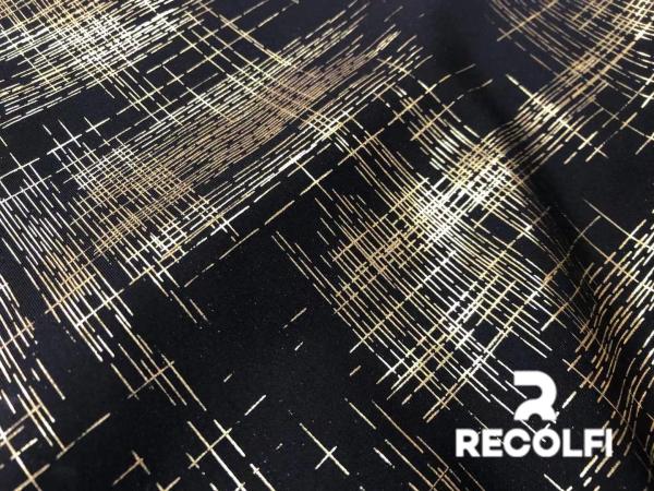 Glitter Printed Foils New York Fashion Sports Fitness Wear Fabrics