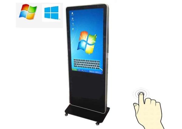 Interactive Kiosk Touch Screen 55 Inch Floor standing LCD Display All In One PC
