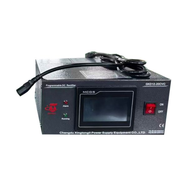 12V 20A Low Ripple DC Power Supply 220V Single Phase with Timer Relay Amp Minute Meter CPU HMI Control