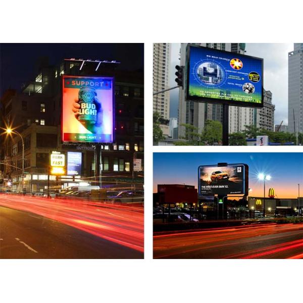 Electronic Outdoor Advertising Led Display Screen IP65 Clear Image Digital Signage P6