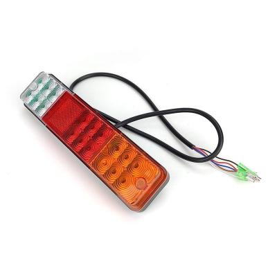 10V - 80V LED Trailer Tail Lights Three Color Forklift Tail Light With Materials of PC Lens