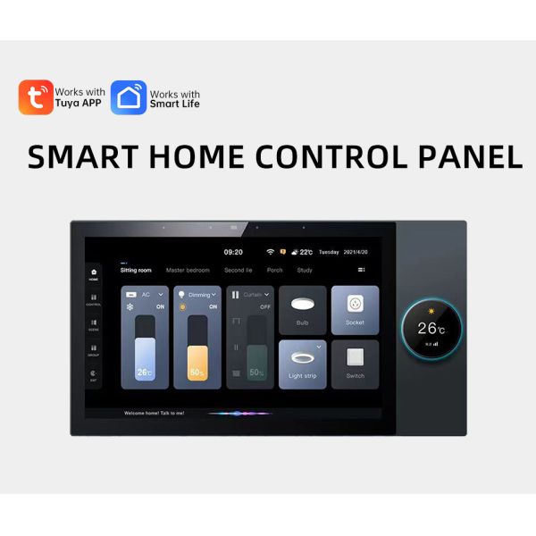 Android IPS HD Touch Smart Home Control Panel ZigBee 3.0 Security Hub