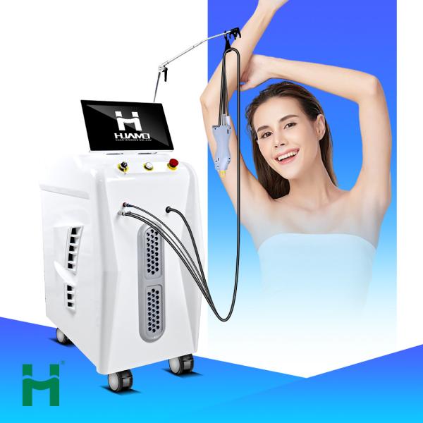Permanent Hair Removal Machine with 755nm 1064nm Laser 10.4 Inches Real Color Screen