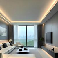 Indoor Wall LED Profiles Channel With PC PMMA Diffuser For Stair And Corner Decorative Lighting