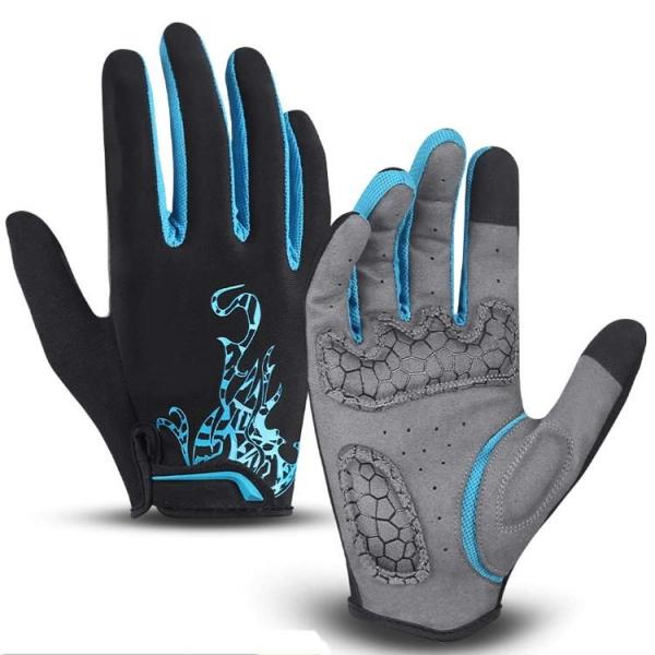 Customized Logo Outdoor Breathable Touch Screen Full Finger Motorcycle Riding