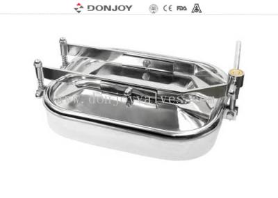 Matt Surface Wrench Type Square Tank Manhole Cover Oval Mayway For Vessel