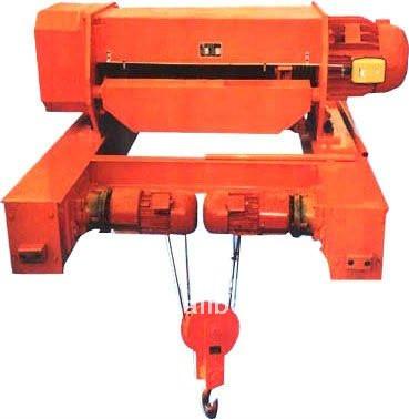 Machining lifting Electric Crane Hoist 2 Ton Wire Rope Hoist Trolley