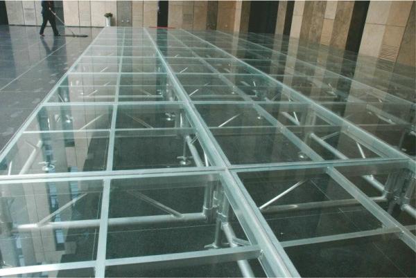 4ft *4ft 6082 Aluminum Movable Stage Platform 18mm Thinkness Anti Slip And Fireproof Plywood For event on water