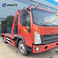 HOWO Caminhão destroçador 4x2 Carregador de escavadeira de 5 toneladas Removação Caminhão destroçador de carga de cama plana
