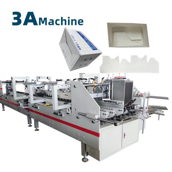 CQT 900YG-2 pré-dobrado Bloqueio de fundo de duas peças Automático cartão ondulado Folder Gluer Flexo Folder Gluer Machine
