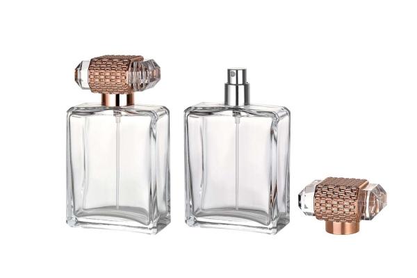 Embalagem da garrafa de perfume de luxo de época Forma irregular Para perfume acabamento cosmético mate