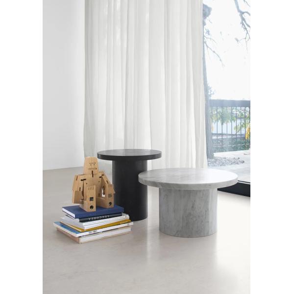 Multi Purpose Round Marble Coffee Side Table For Versatile Home Office