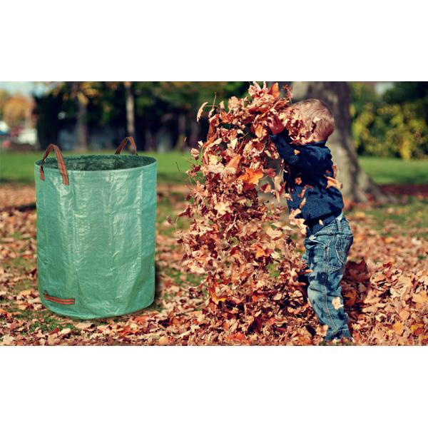 Reuseable Heavy Duty Gardening Bags Lawn Pool Garden Leaf Waste Bag Collapsible Canvas Portable Grass Bin Landscape tote