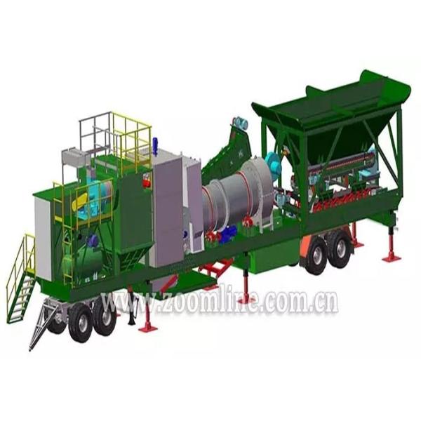Planta de mistura quente móvel do asfalto do cilindro