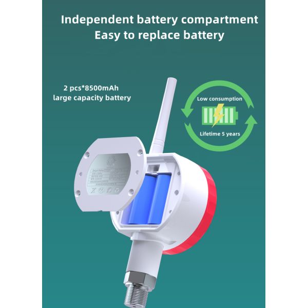 MQTT Wireless Temperature Sensor LoRA 4G Smart Digital Temperature Transmitter 0-600 Degree