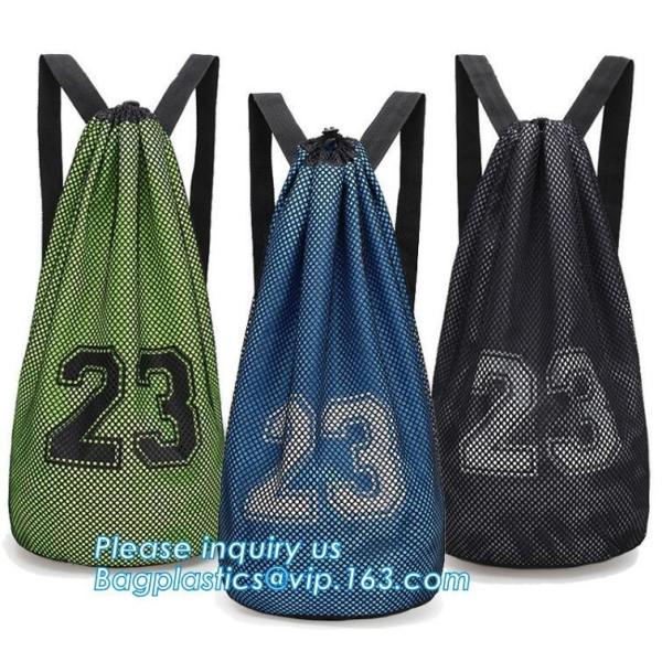 promotional daily recycled customized wholesale mesh drawstring backpack,drawstring backpack kids mesh backpack manufact