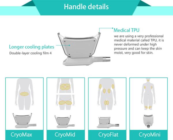 Professional four cryo handles cryolipolysis slimming machine for lose weight and body slimming