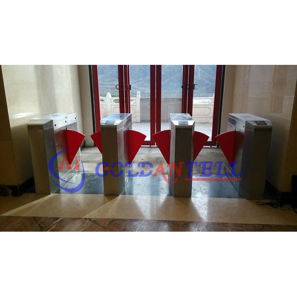Security Turnstile Gate with 0.2s Barrier Open/Close Time RS-232 and RS485 Communication Interface and 2-Way Operation Direction