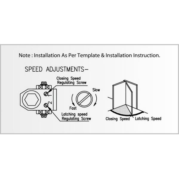 Lightweight UL Listed Door Closer Regular Arm for Residential Interior Door