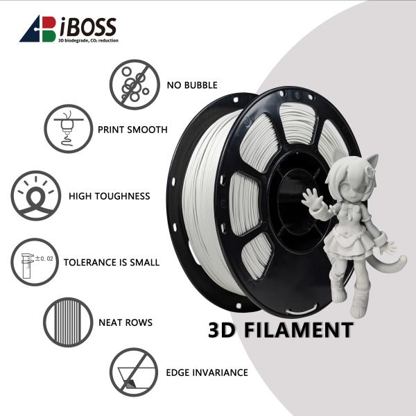 1000g Matte Bone White 1.75mm  FDM Forming Technology 3d Printing Filament