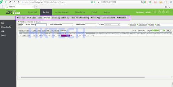 BioTime8.0 BioTime7.0 fingerprint time attendance software