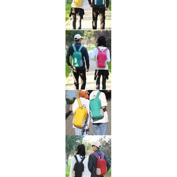 Light Weight Foldable Waterproof Running Backpack , Polyester Lining Unisex Travel Bag