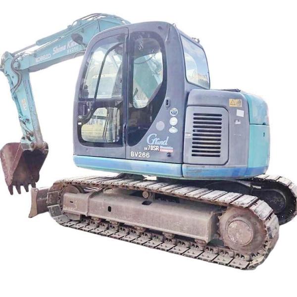 Japão original pista de borracha sk70sr 7 toneladas raspador kobelco sk70sr em boas condições