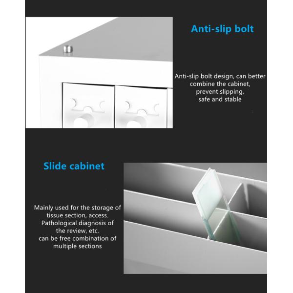 Laboratory Pathology metal sliding cabinet Medical Display Cabinet With Locking