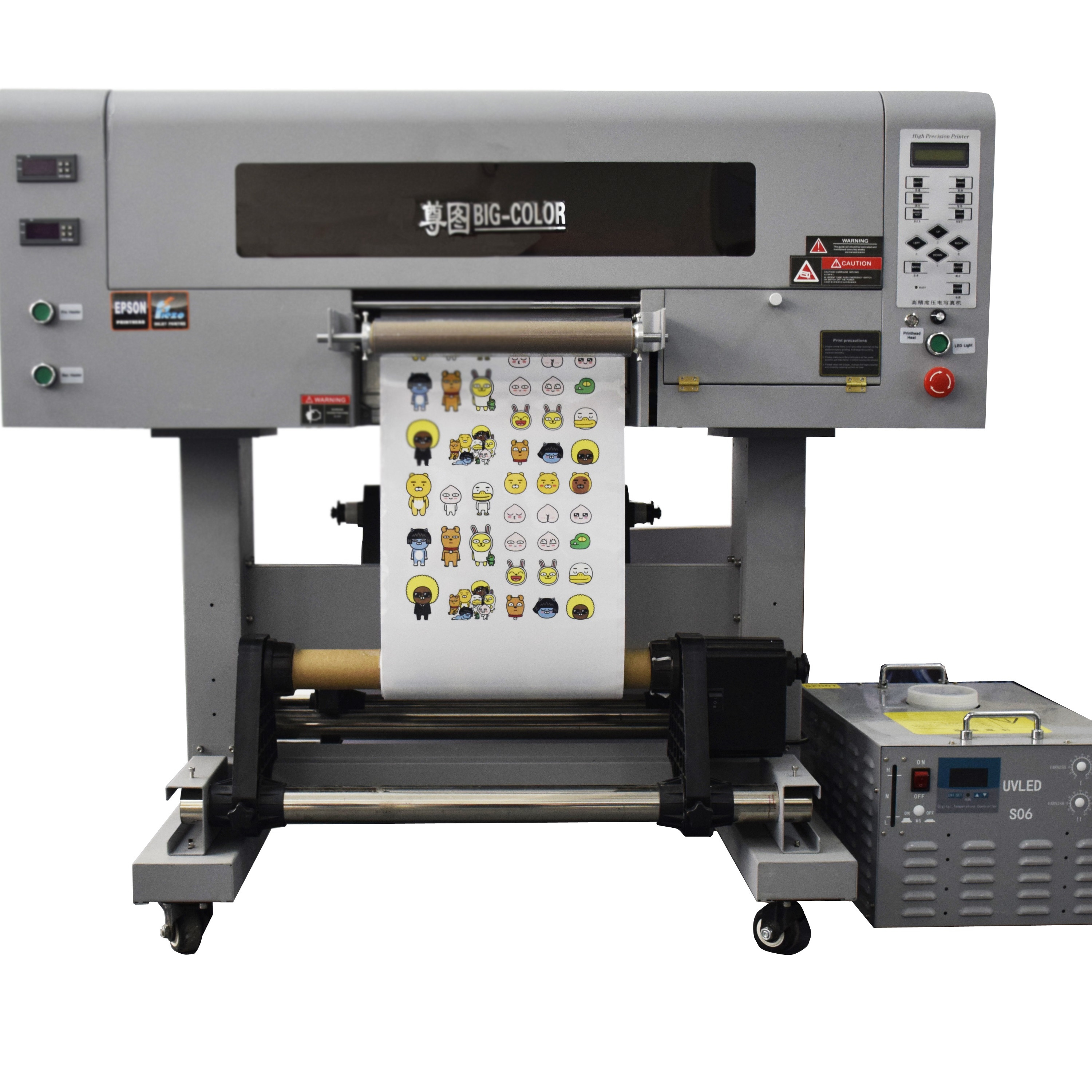 A3 Size Multicolor UV DTF Printer with 3D Effect and UV Sticker Printing at 5
