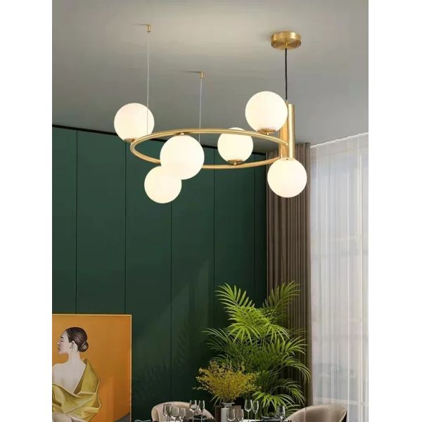 Nordic Magic Bean Galss Chandelier Restaurant Light Glass Ball Pendant Light（WH-AP-673）