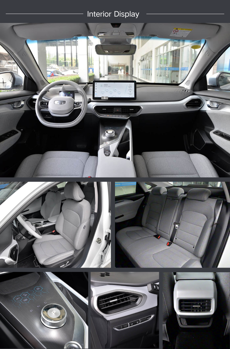 For Geometry a 5-seater New Energy Used Car with 330km Range 100-150kW Motor 50-70kWh Battery Compact Single Speed Gearbox