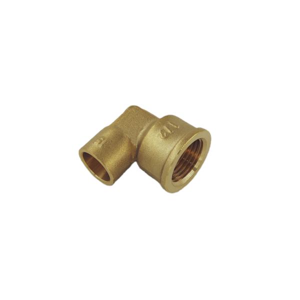 Acessórios para tubos de latão de fios de cotovelo femininos