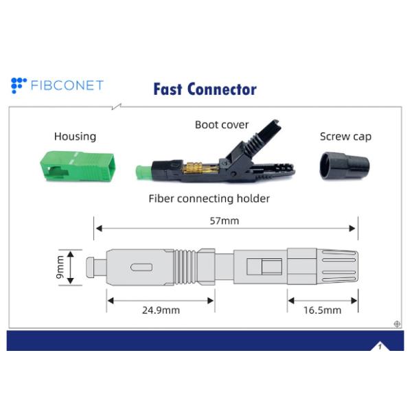 Equipo de fibra óptica de conector rápido LC APC/LC UPC para la fabricación de cables de parches de fibra