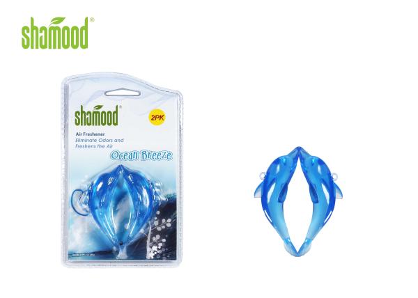 Ocean Breeze Blue Solid Air Freshener Plastic Hanging For Car , Home , Boat