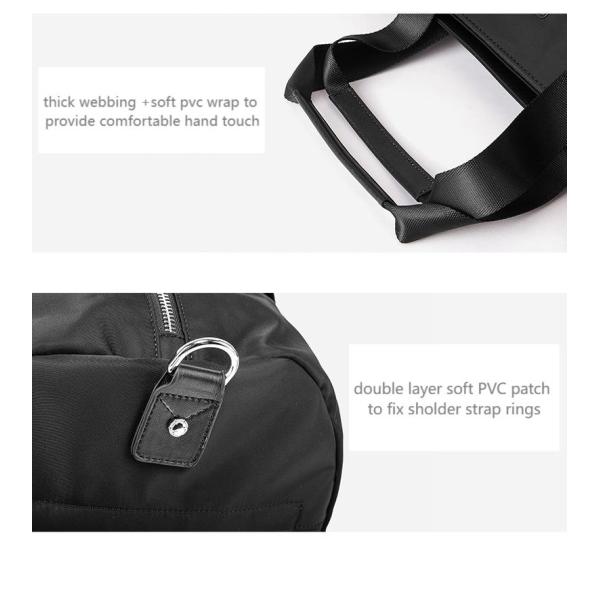 Waterproofing Nylon Sports Bag Lightweight Gym Bag With Trolley Sleeve
