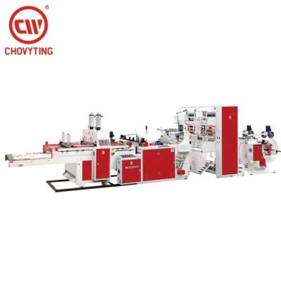 Computerized T Shirt Bag Making Machine , Plastic Shopping Bag Making Machine 125m/min