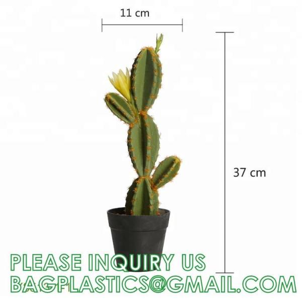 Pear Cactus Artificial Cactus Fake Big Cacti Pick Tall Faux Bunny Ear Plants for Home Garden Office Store Decor