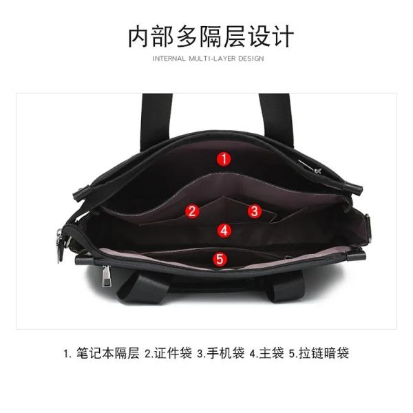 Office Best Briefcase Custom Logo For 14 / 18 / 22 Inch Hp Male Laptop Messenger Sling Bag For Men