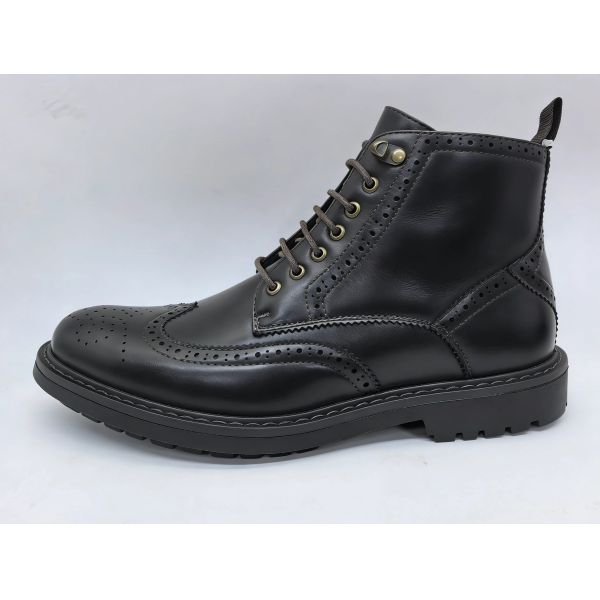 Men PU Boots/Laces Up/PVC durable Outsole