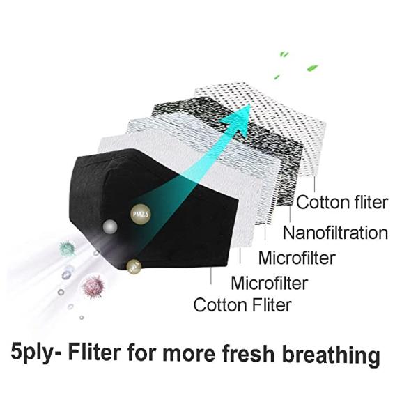 5 Ply Cotton Face Mask Personal Health Care   Daily Wear CE FDA Certification