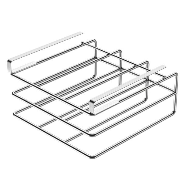 Metal Cutting Board Holder Hanging Rack Under Cabinet Shelf Organizer Door For Kitchen