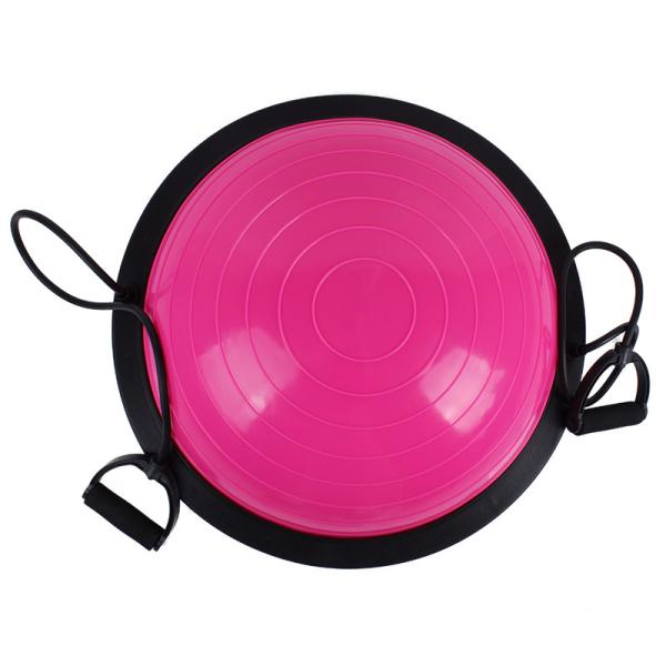 Exercise Massage Stability PVC Yoga Half Balance Ball With Resistance Bands