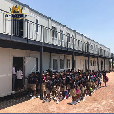 Casa portátil personalizada do recipiente da construção de aço da sala de aula
