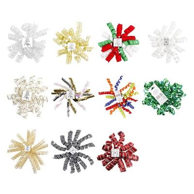 Faixa de plástico ou papel 11 Modelos para decoração de Natal de arcos encaracolados em caixas de presentes
