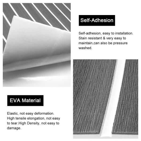 EVA Foam Boat Floor Teak Decking Sheet Anti Slip Waterproof OEM Marine Flooring Sheet
